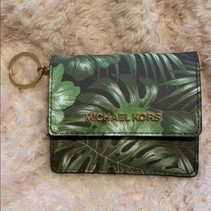 Green authentic MK wallet